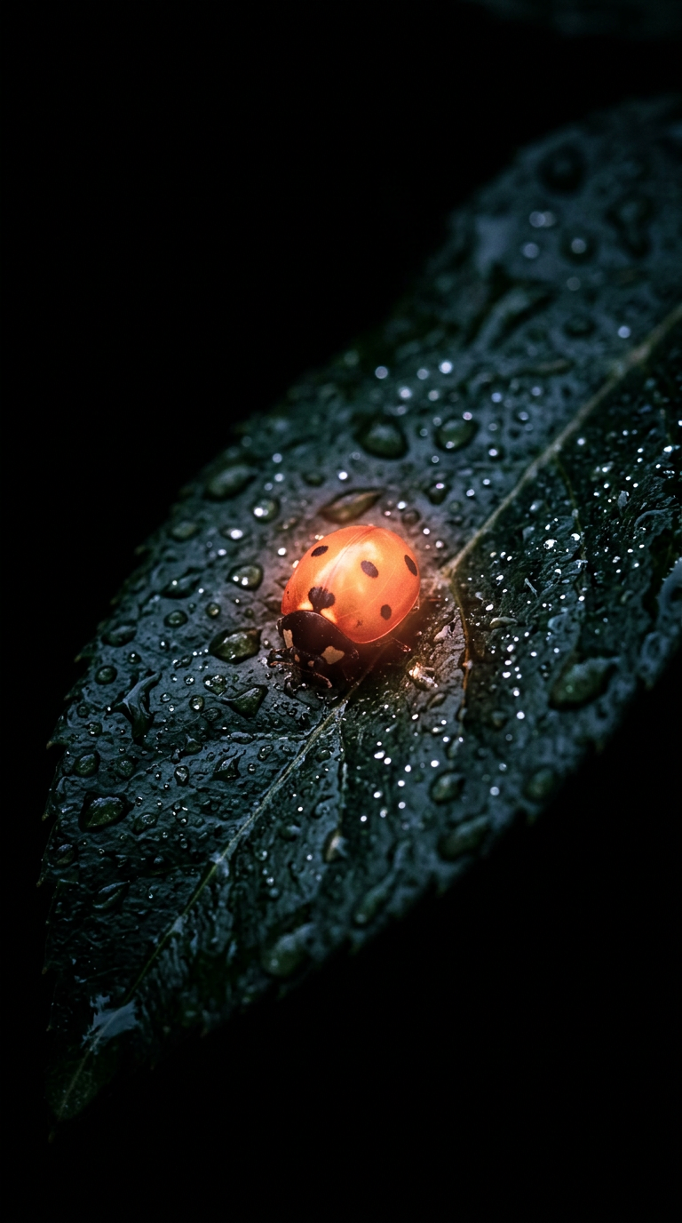 Glowing Ladybug Dark